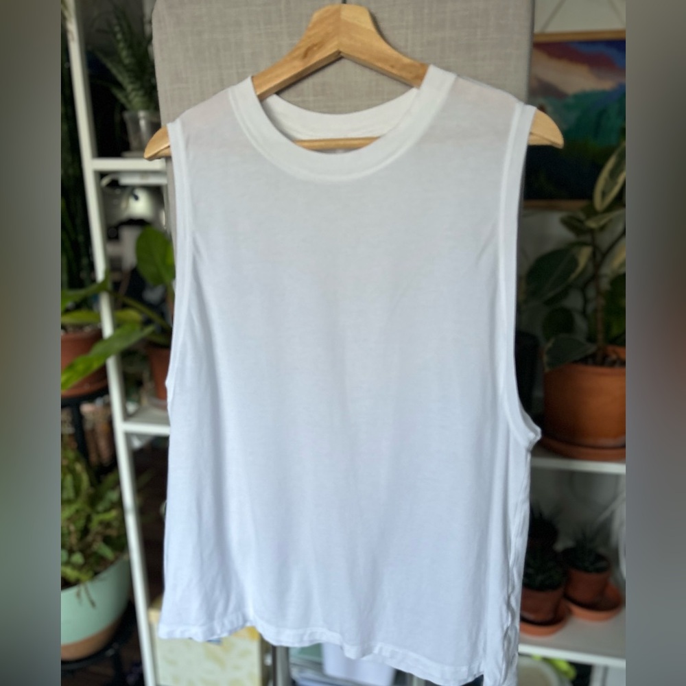 LULULEMON All Yours Tank Top White Sleeveless
